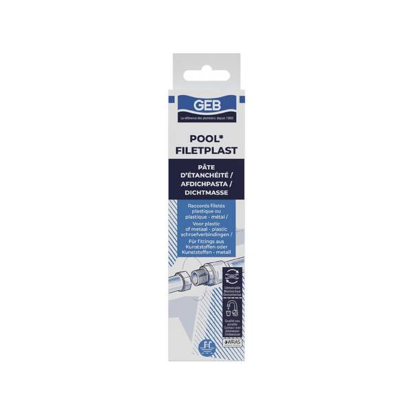 Pâte d'étanchéité eau potable Filetplast POOL- Etui tube 100g