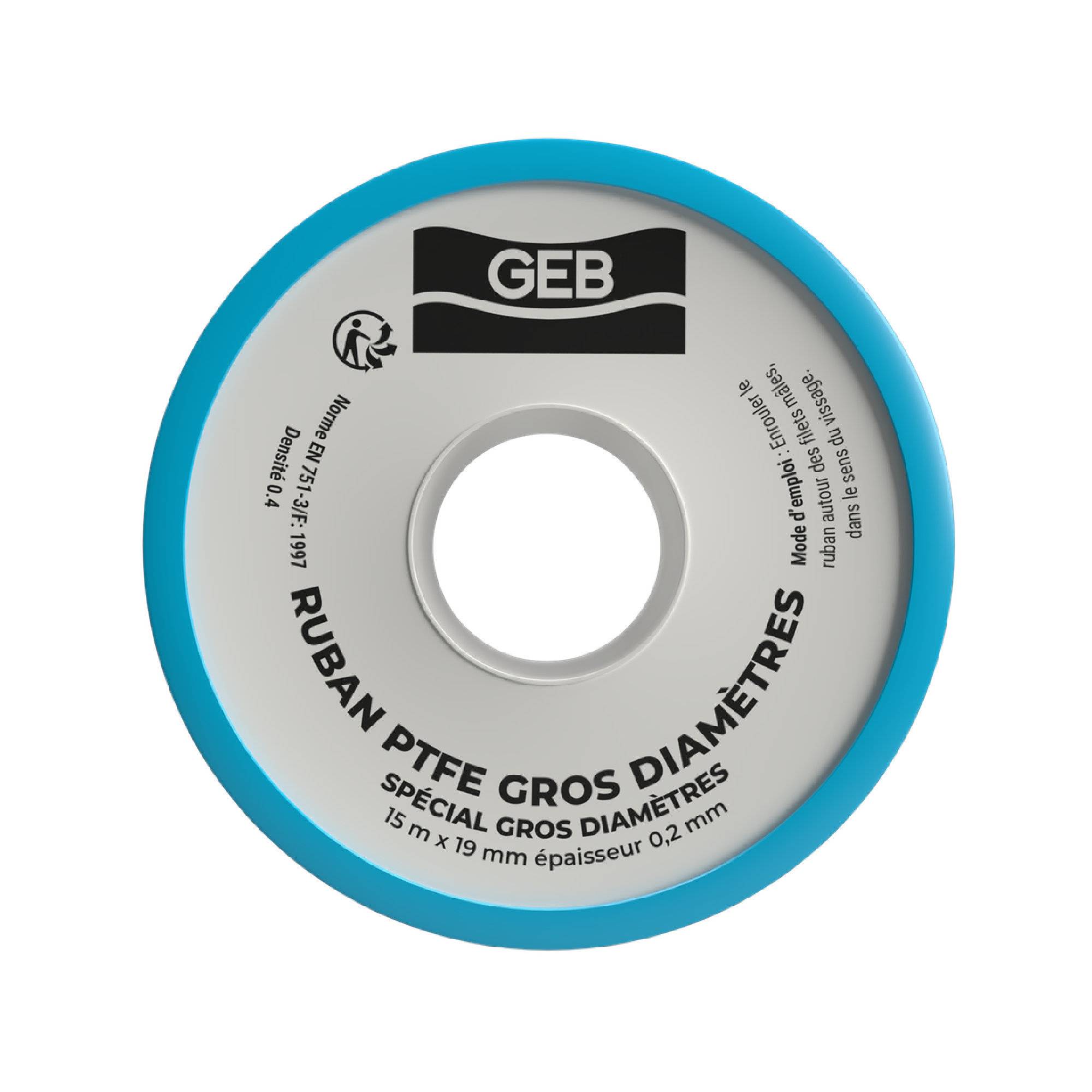Rouleau TEFLON PTFE gros diamètre 19mmx15m-épaisseur 0,2mm-0
