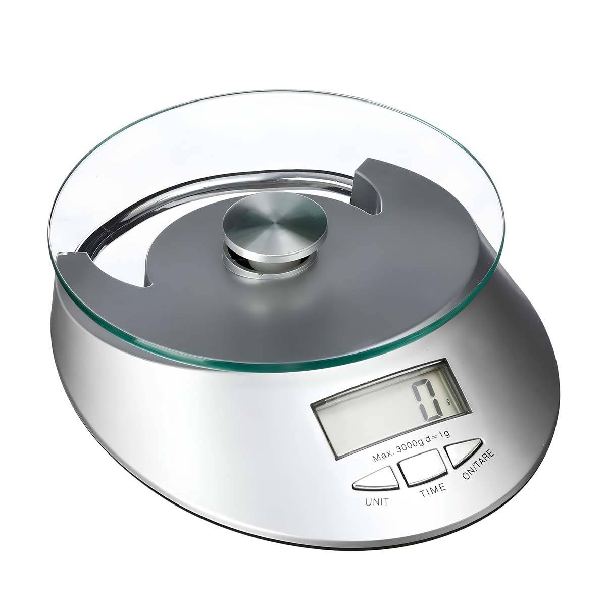 Balance Numérique 5Kg pour Pâtisserie avec Plateau Verre Trempé-0