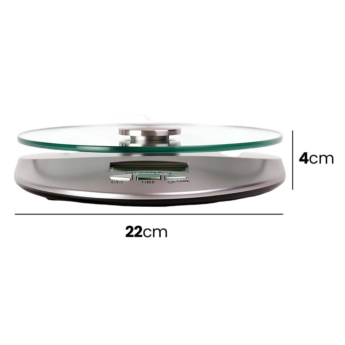 Balance Numérique 5Kg pour Pâtisserie avec Plateau Verre Trempé-3