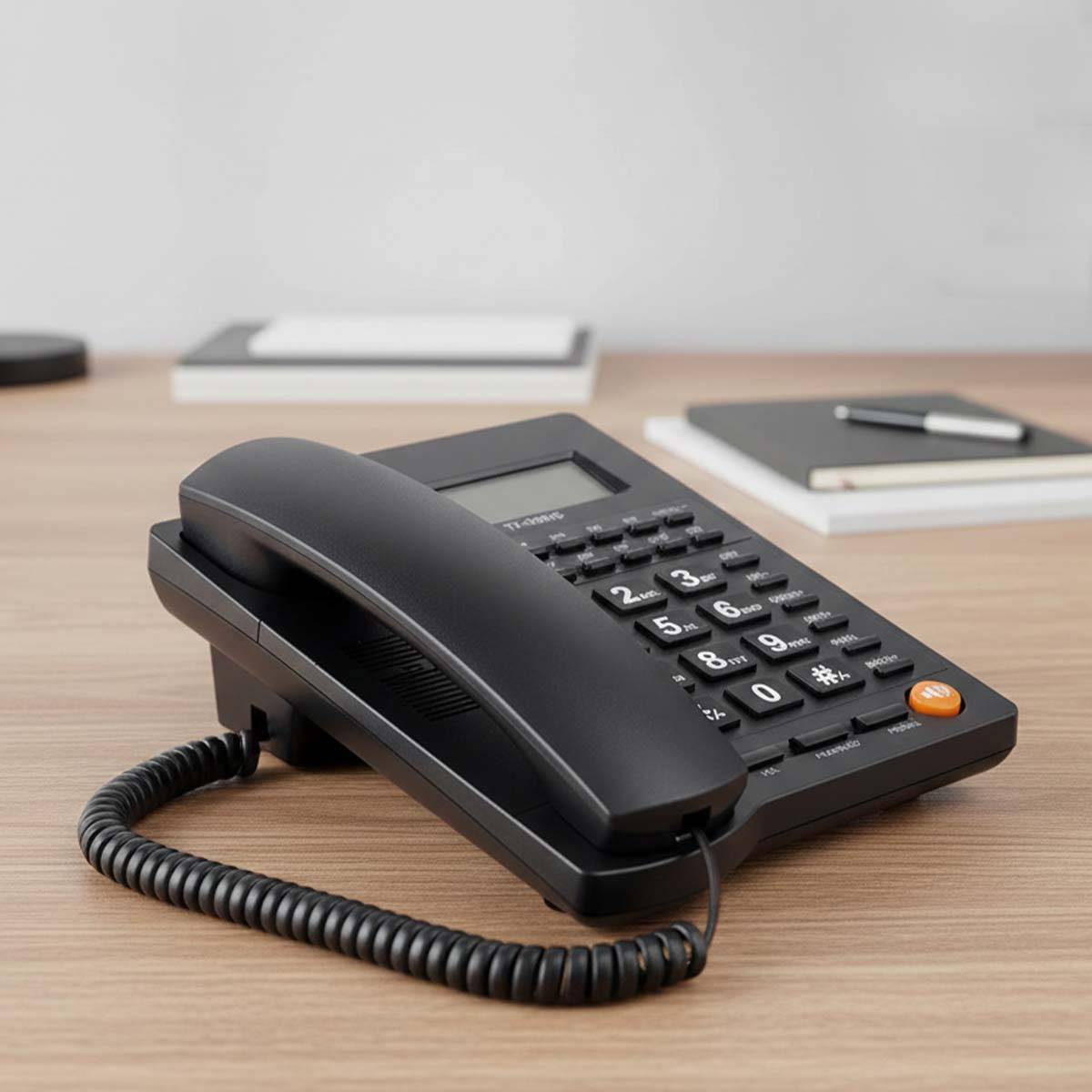 Téléphone Fixe Filaire Multifonction avec Écran LCD / Touches M1 à M10-2