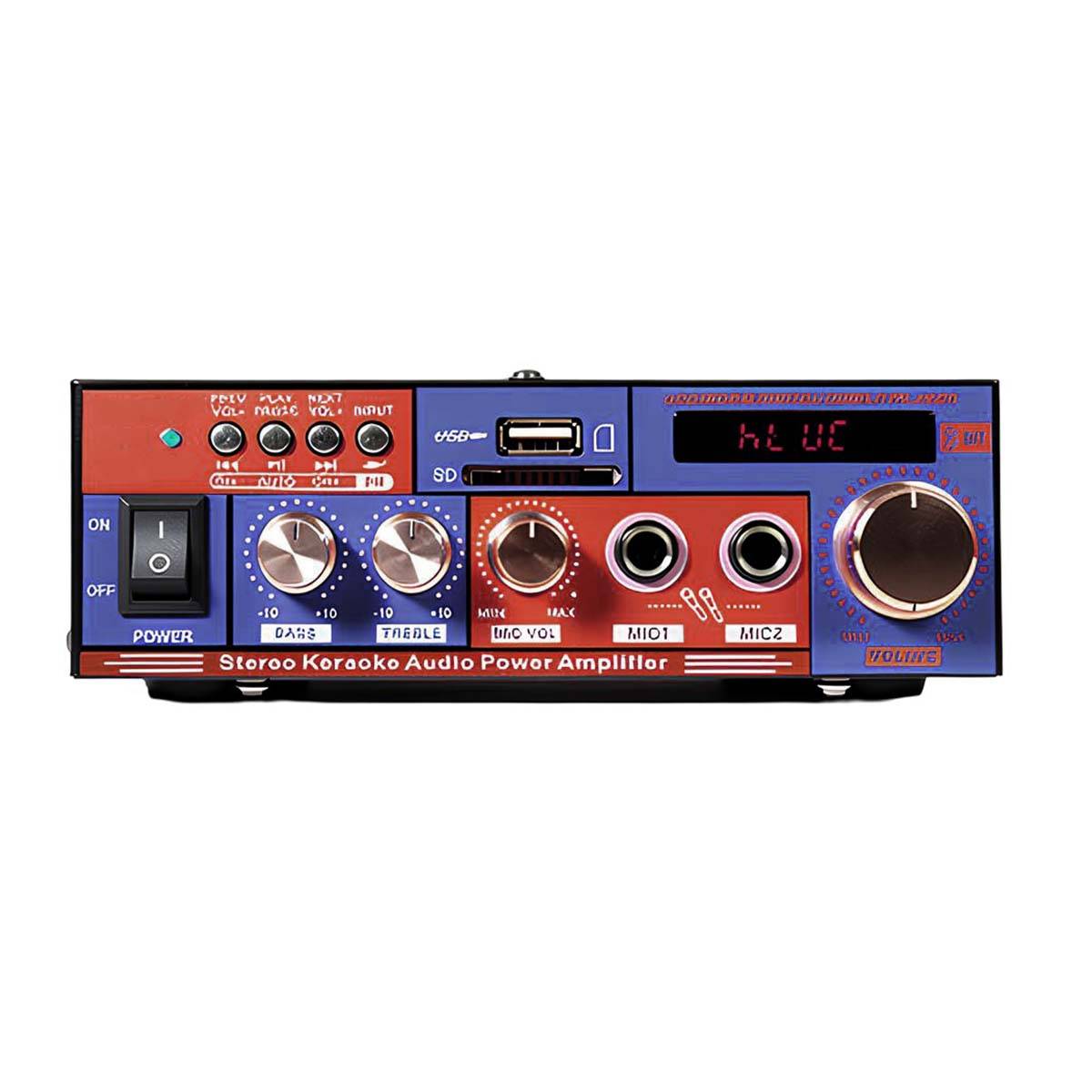 Amplificateur Audio Stéréo Multifonction Bluetooth USB SD FM-1