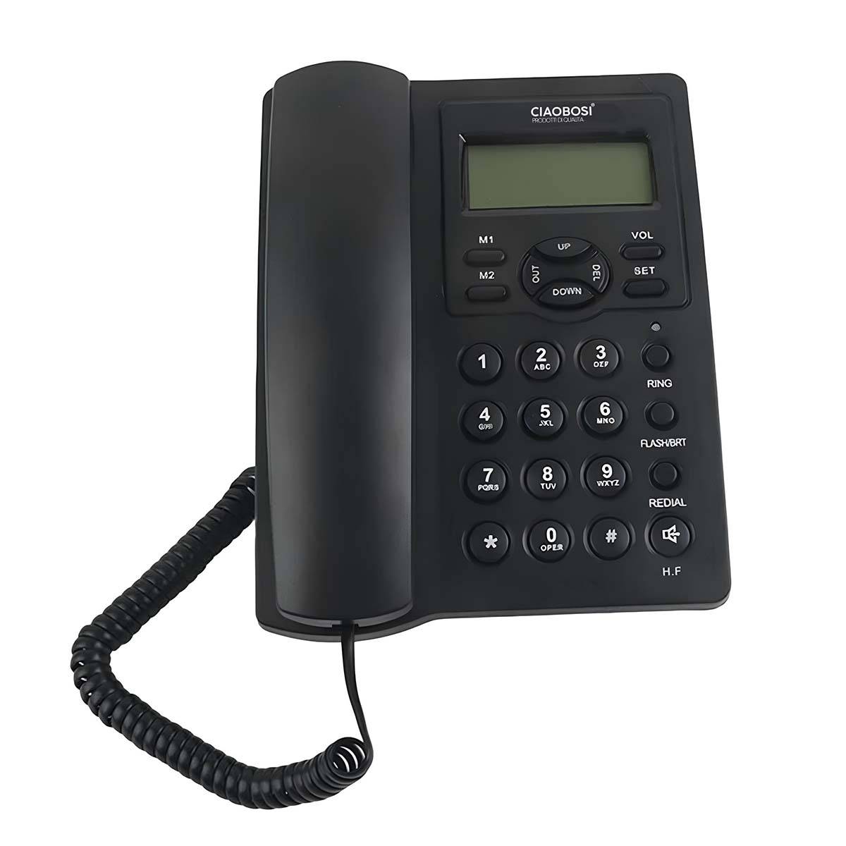 Téléphone Fixe Modèle TX-8975 Multifonction avec Écran LCD 16 Caractères-0