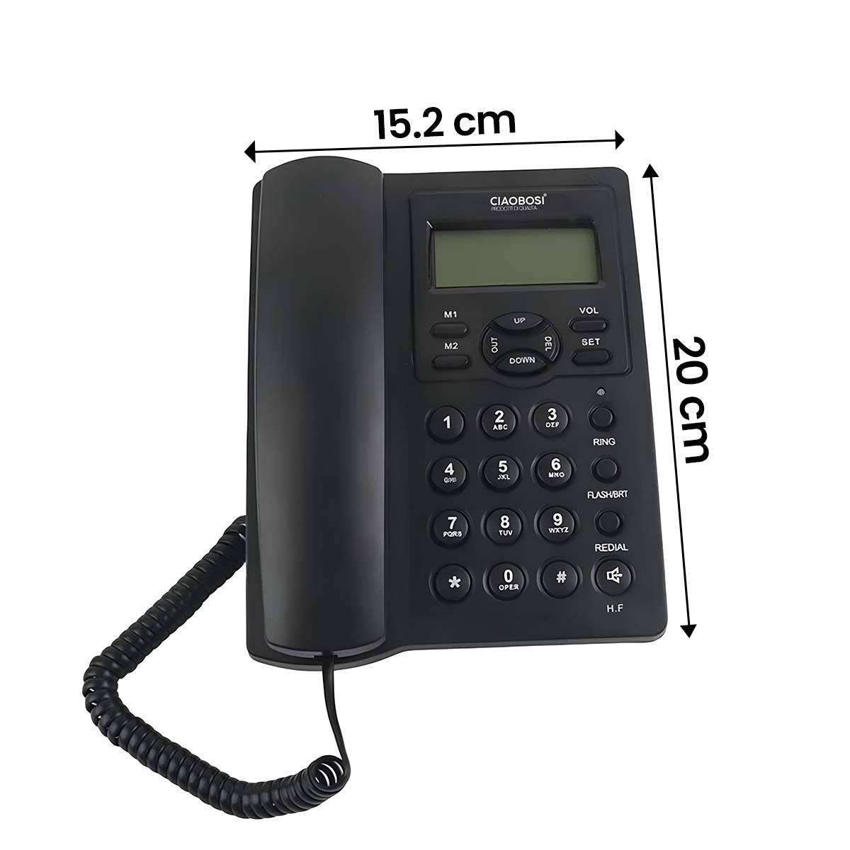 Téléphone Fixe Modèle TX-8975 Multifonction avec Écran LCD 16 Caractères-3