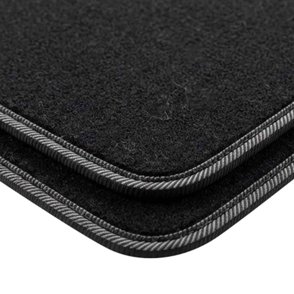 Ensemble de Tapis de Sol Automobile Universels 4 pièces en PVC Floqué 42×57cm-3