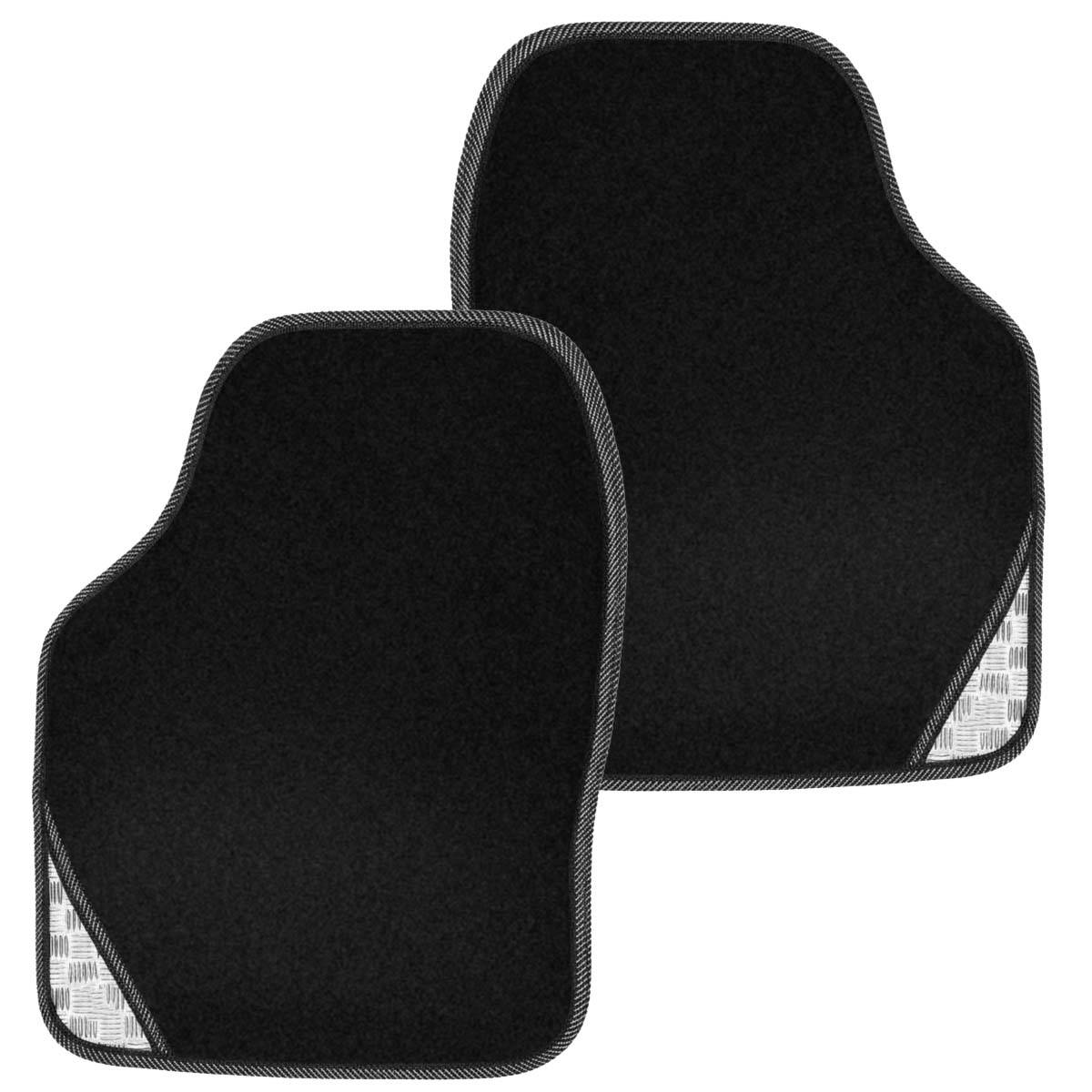 Ensemble de Tapis de Sol Automobile Universels 4 pièces en PVC Floqué 42×57cm-4