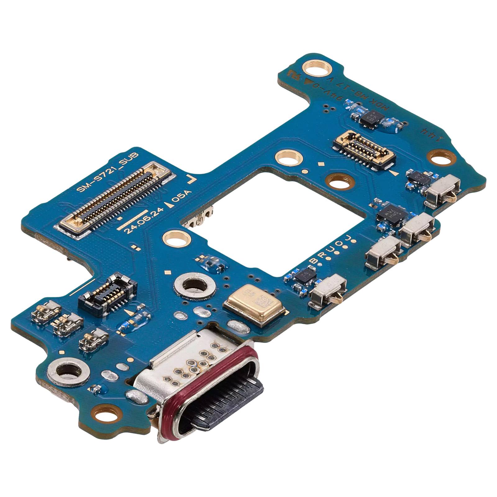 Connecteur de Charge USB-C pour Galaxy S24 FE avec Lecteur SIM et Micro-1