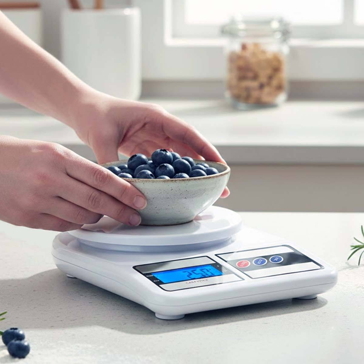 Balance de Cuisine Digitale 10 kg Max avec Écran LCD HD et Fonctions Tare-2
