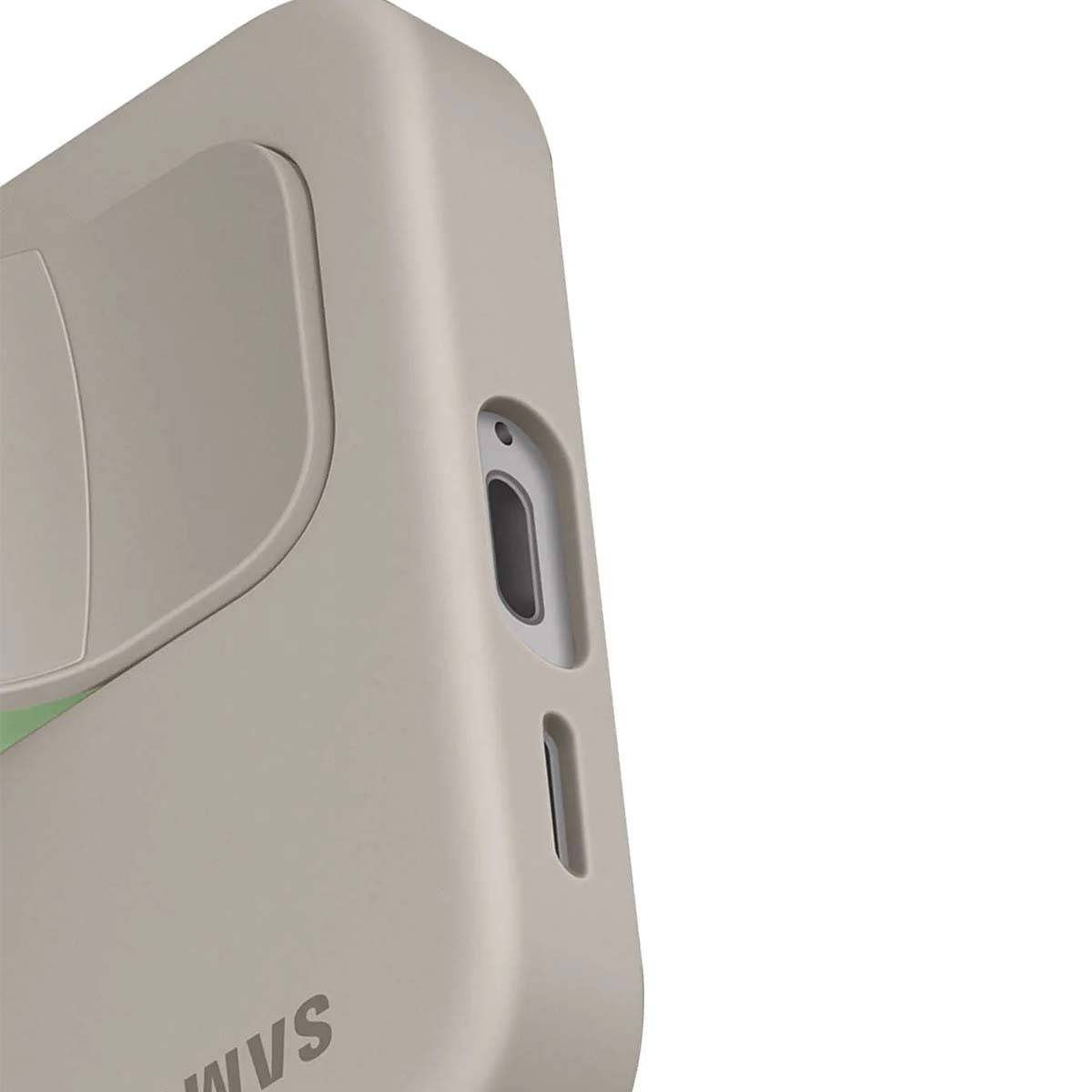Coque pour Galaxy S24 Compatible Chargement Qi avec Lanière Grip en Silicone-3