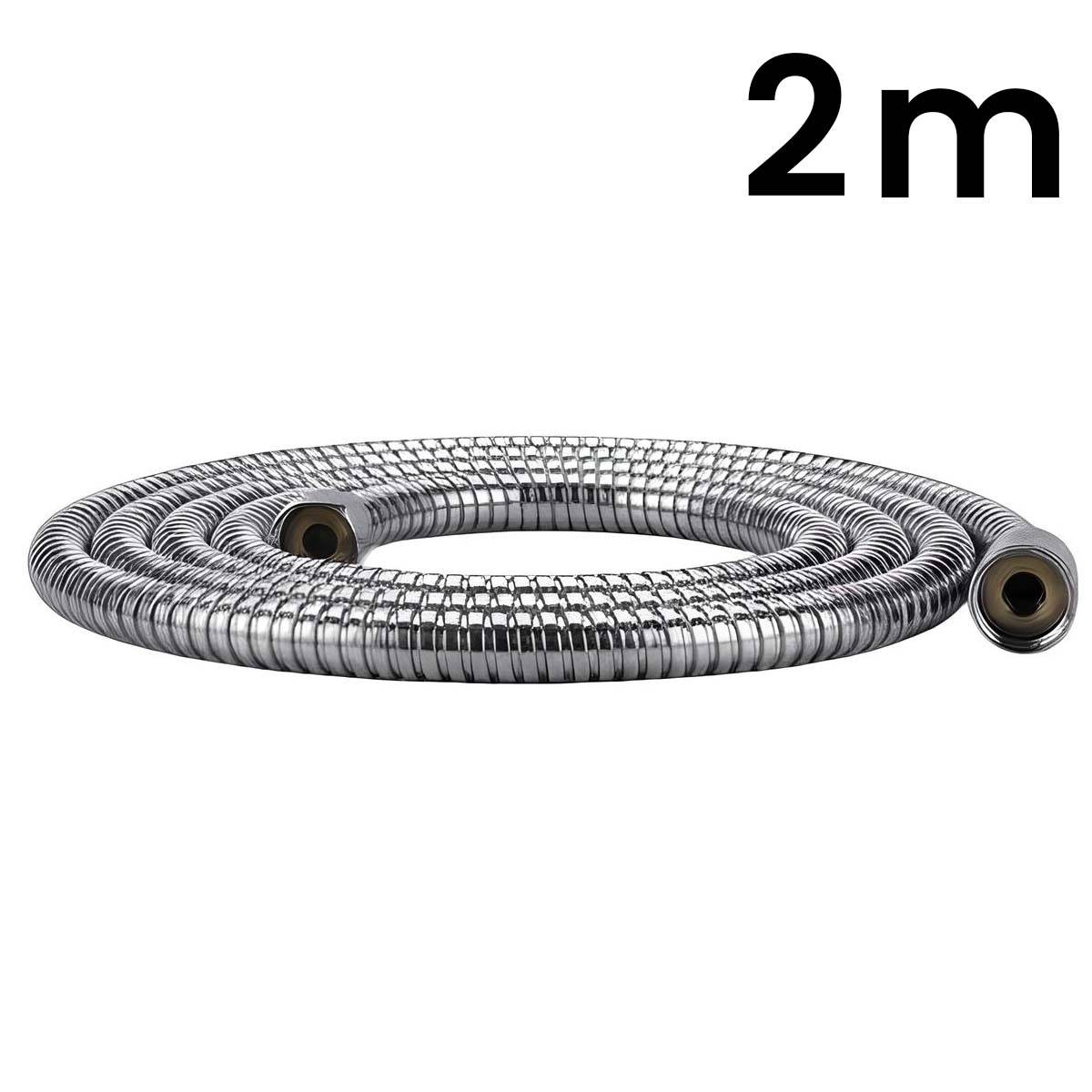 Flexible de Douche 2m Filetage Standard en Métal-3