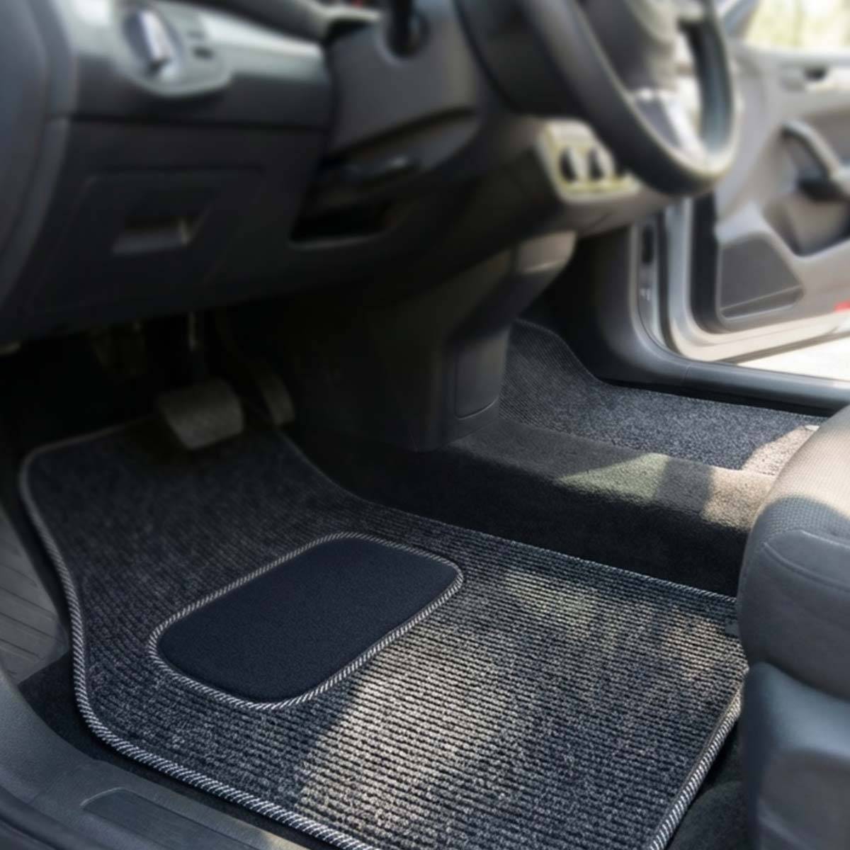 Ensemble de 4 Tapis de Sol Auto Universels en PVC Écologique-2
