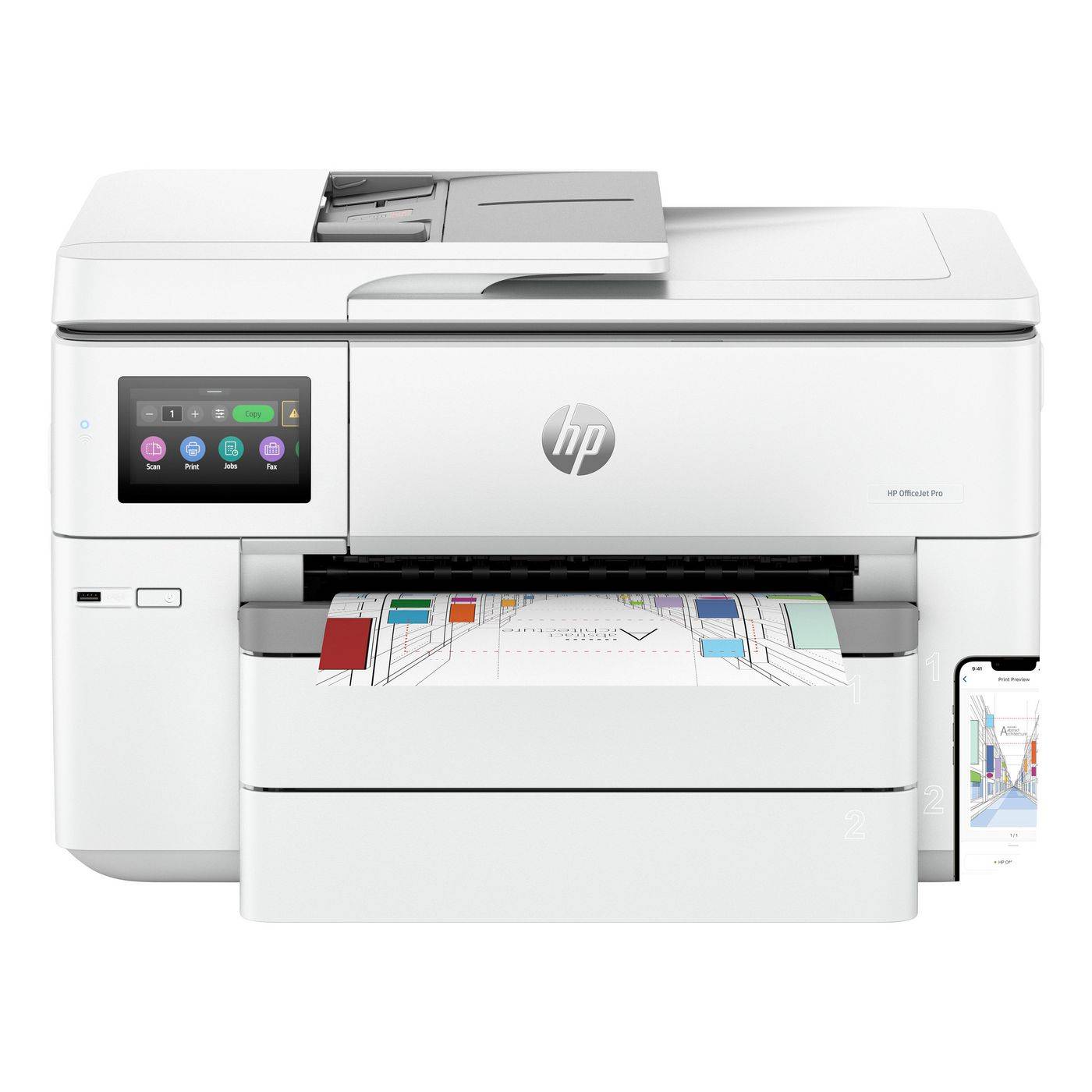 HP OfficeJet Pro 9730e WF AiO Printer A jet d'encre thermique A3 4800 x 1200 DPI 22 ppm Wifi-0