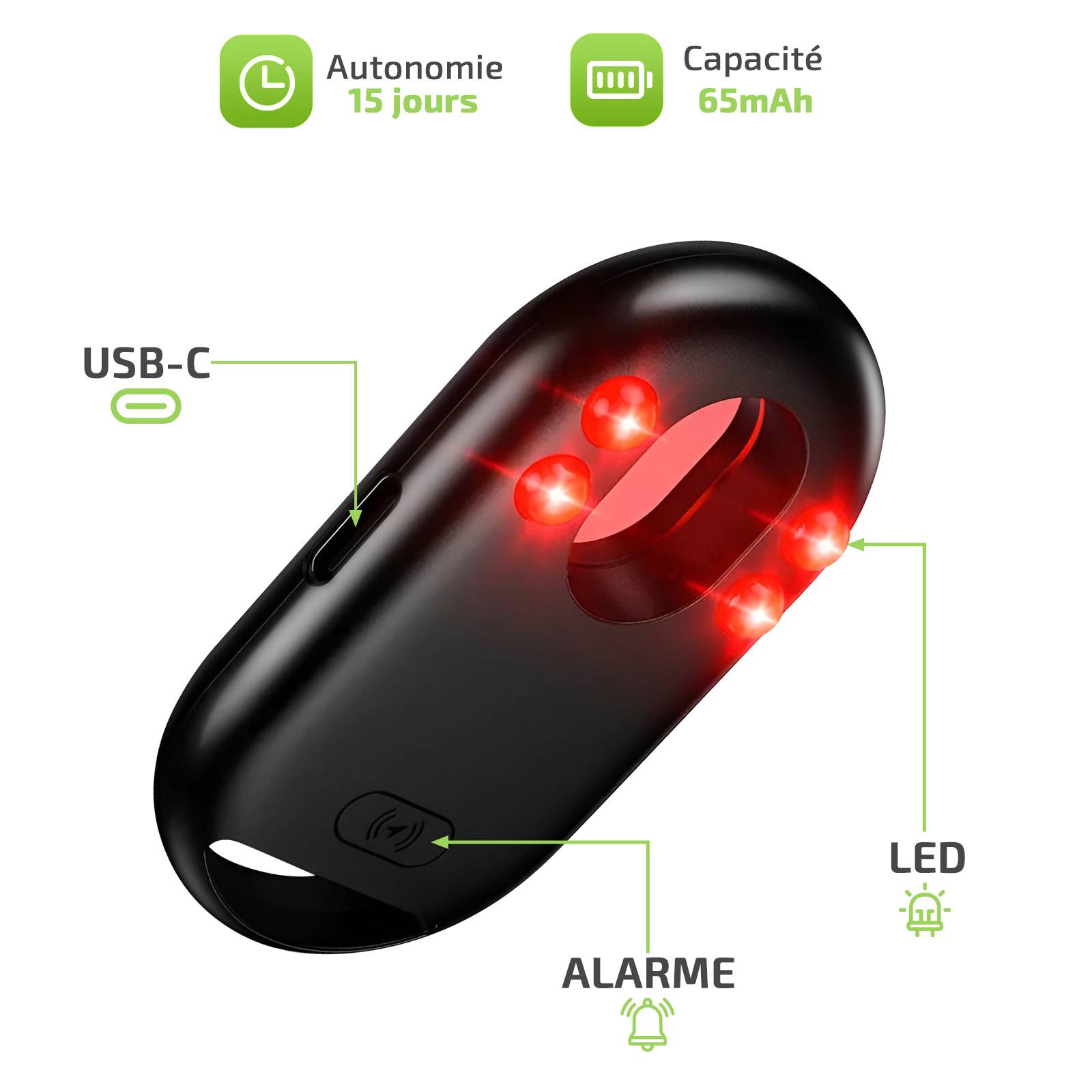 Tracker Bluetooth Compatible Apple Find My avec Détecteur Caméra Ultra Compact-4
