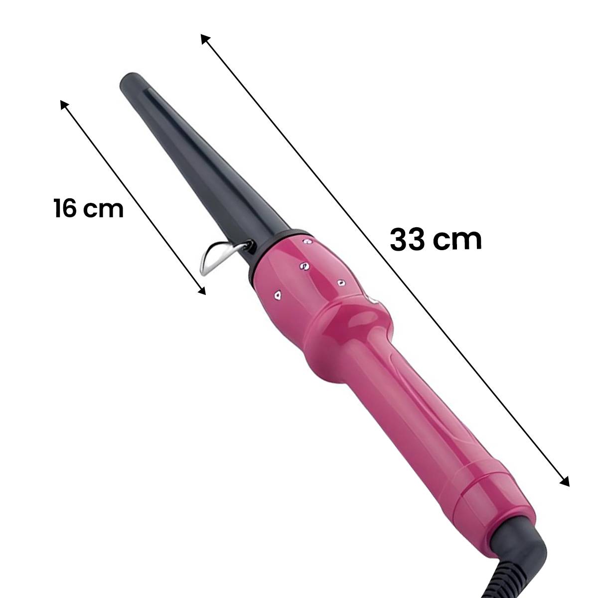 Fer À Boucler Conique 50W pour Boucles et Ondulations Chauffe Rapide-3
