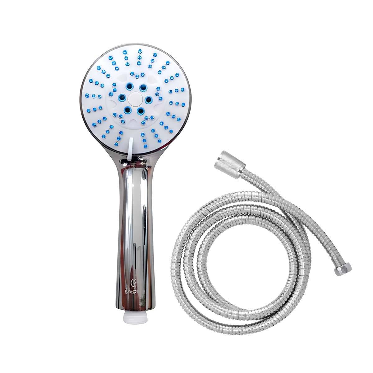 Ensemble Pommeau de Douche avec Flexible 1,5m et Accessoire de Fixation-0