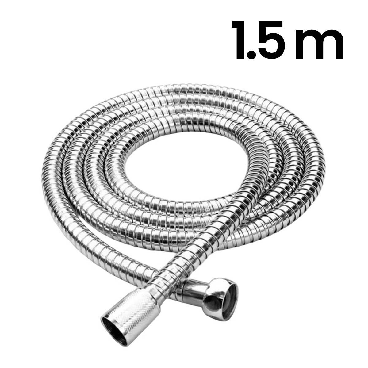 Ensemble Pommeau de Douche avec Flexible 1,5m et Accessoire de Fixation-4