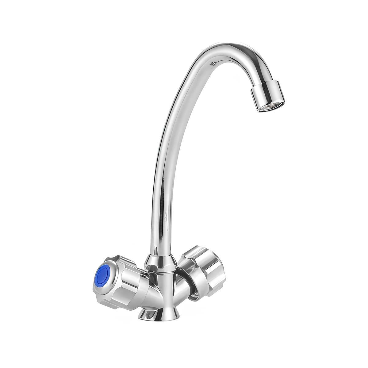 Robinet Rotatif Précis pour Eau Chaude et Froide À Doubles Commandes-1