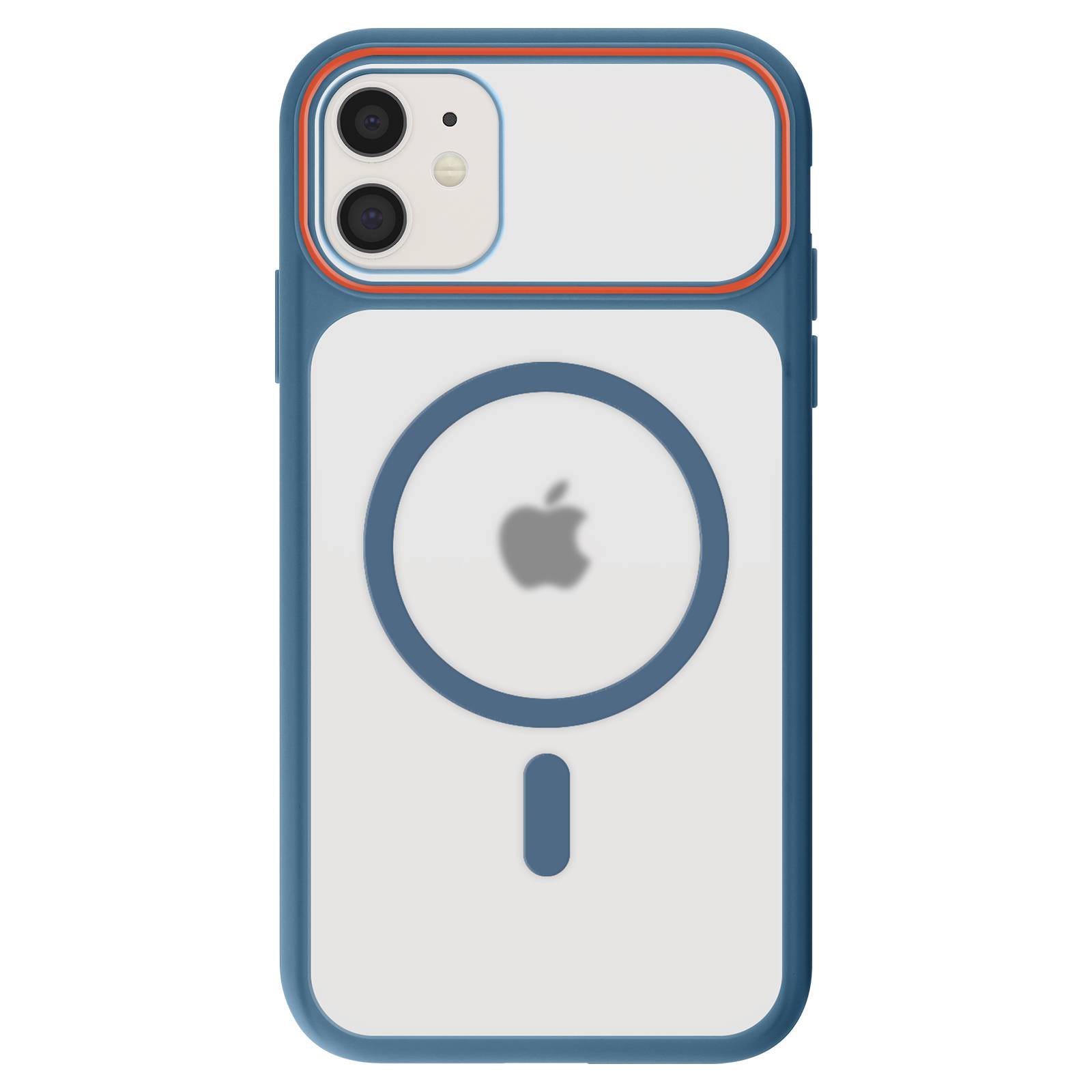 Coque MagSafe pour iPhone 11 Dos Fumé avec Cadre en Silicone Renforcée-0