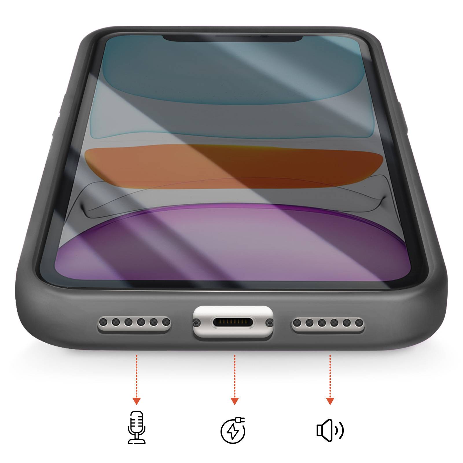 Coque MagSafe pour iPhone 11 Dos Fumé avec Cadre en Silicone Renforcée-4