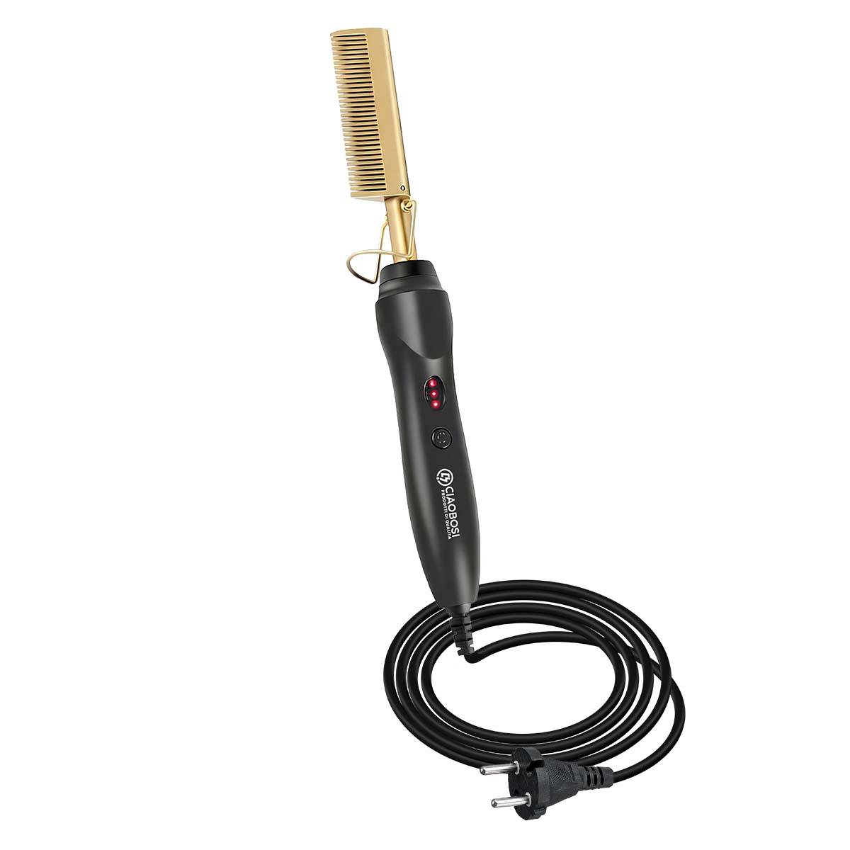 Brosse Lissante Électrique pour Cheveux avec Chauffage Réglable-1