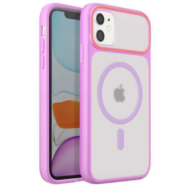 Coque MagSafe pour iPhone 11 Dos Fumé avec Cadre en Silicone Renforcée