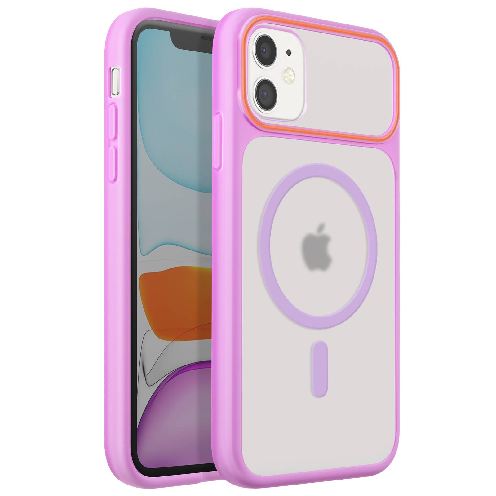Coque MagSafe pour iPhone 11 Dos Fumé avec Cadre en Silicone Renforcée-0