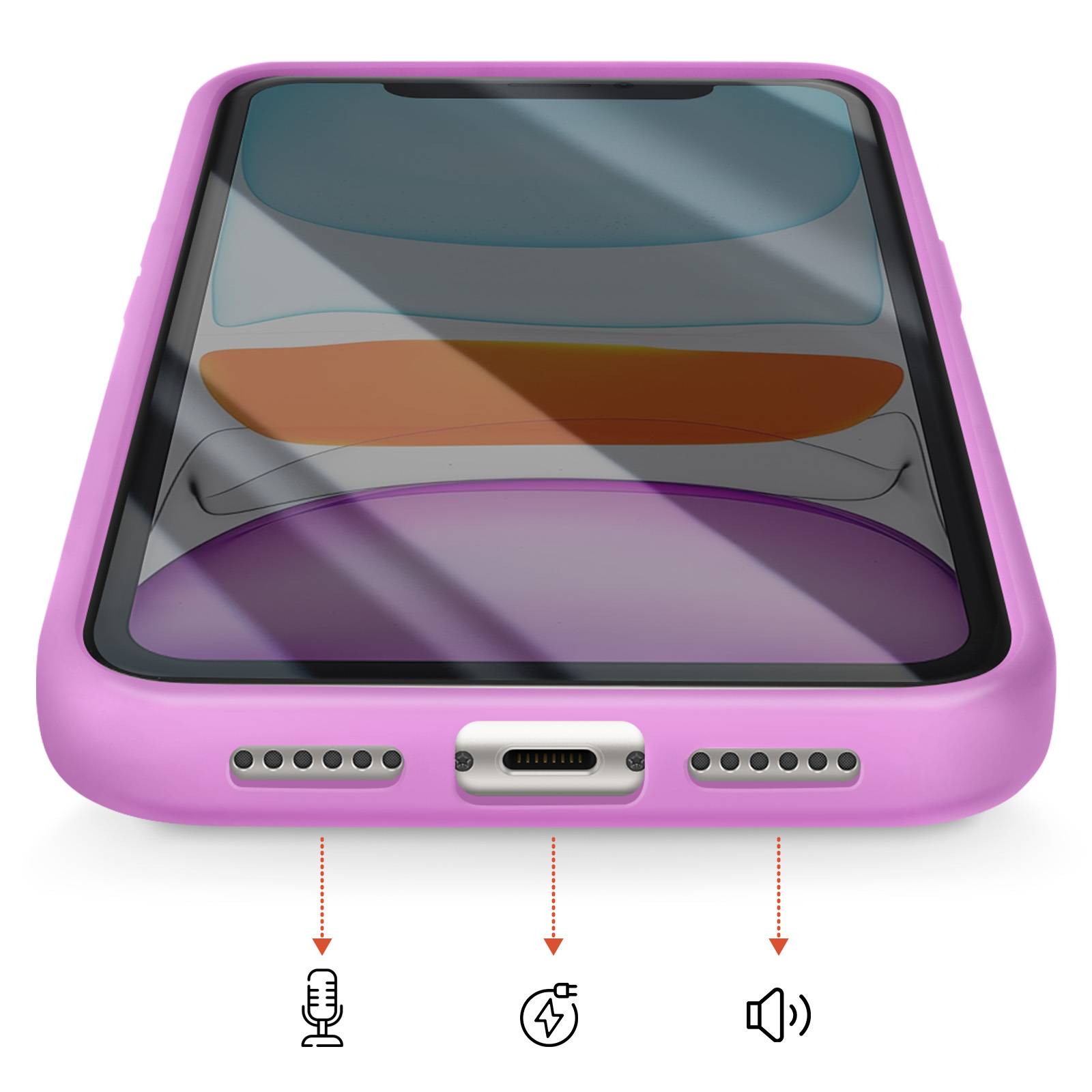 Coque MagSafe pour iPhone 11 Dos Fumé avec Cadre en Silicone Renforcée-4