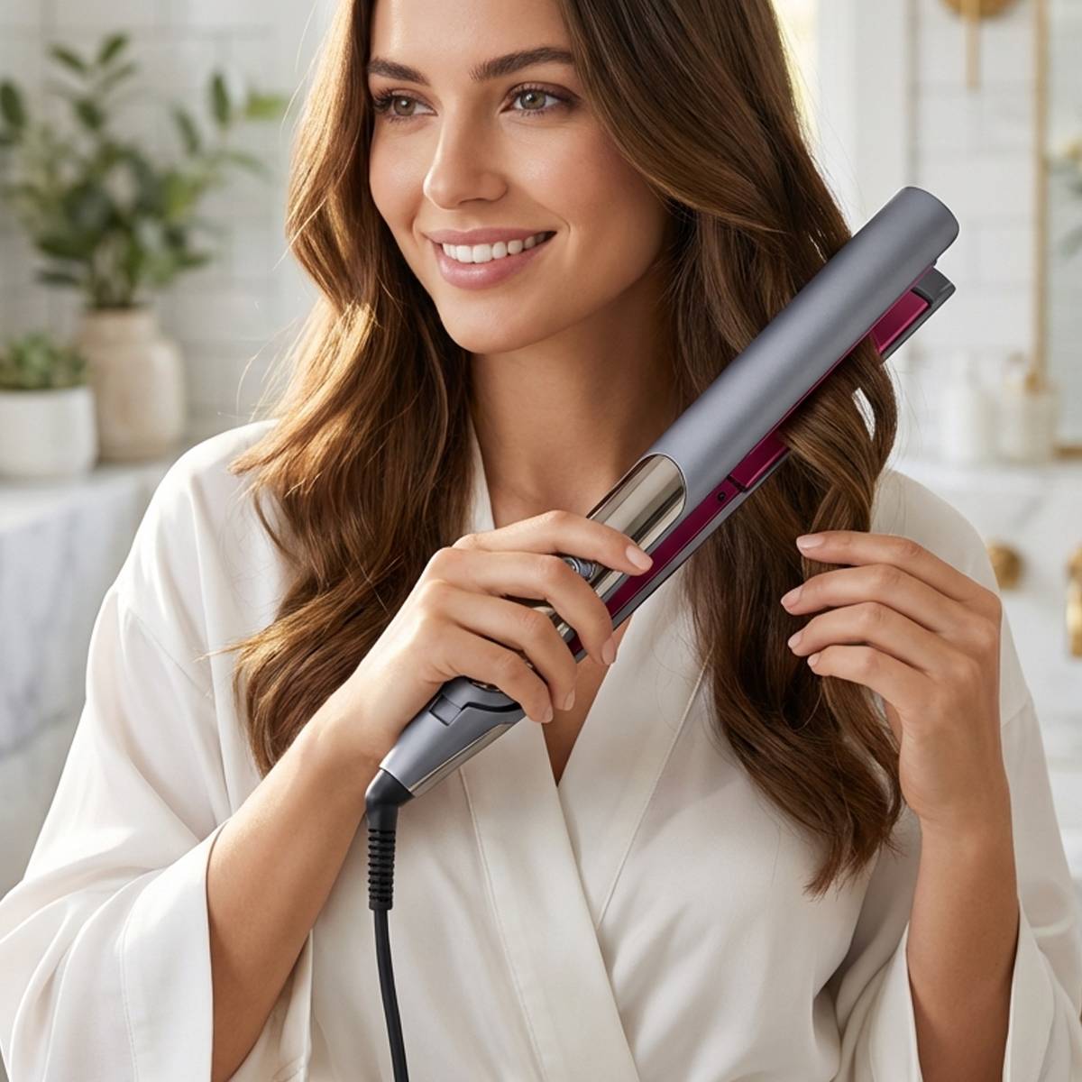 Fer À Lisser 45W avec Température Stable pour Lissage Brillant-2