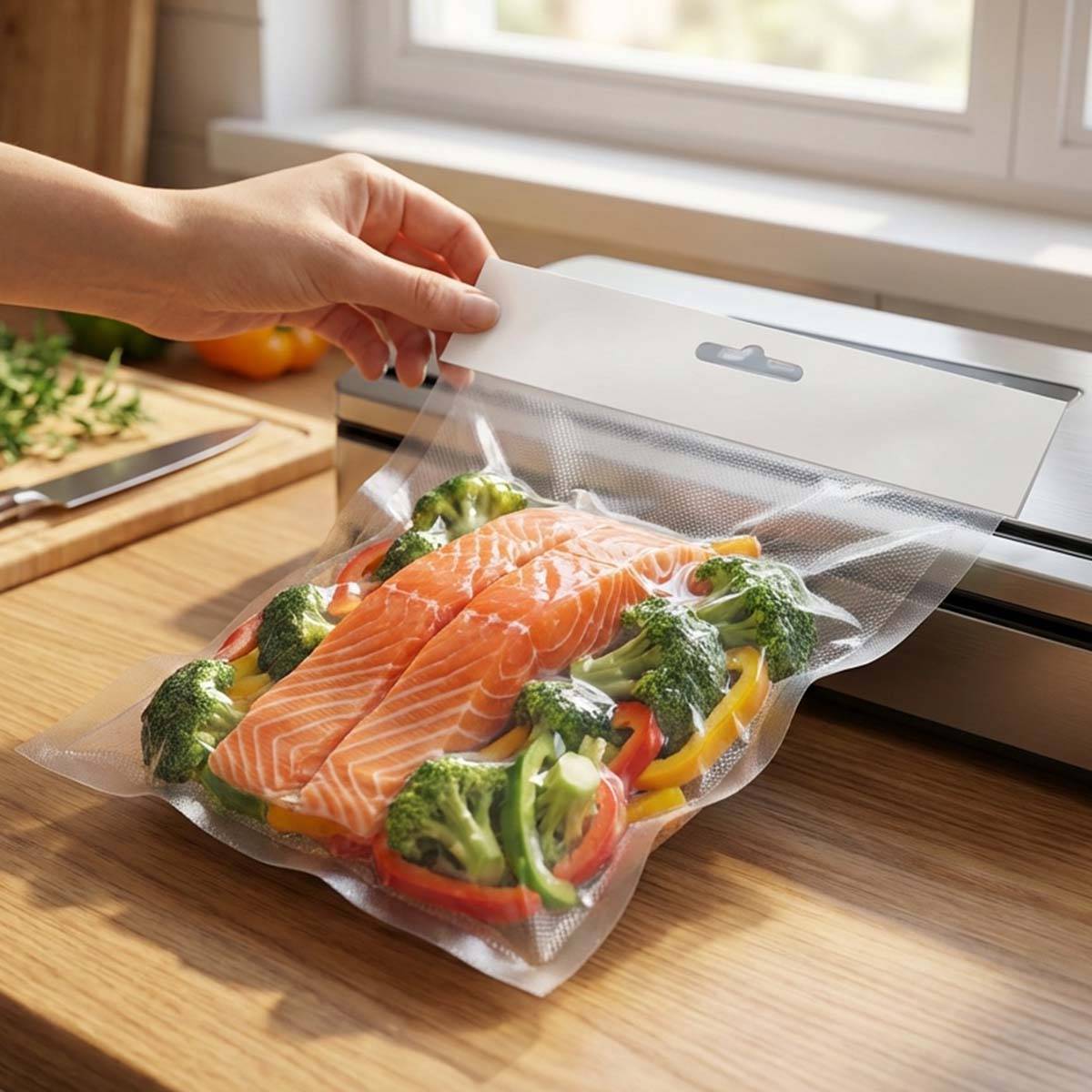 Poche Sous Vide Réutilisable Hermétique 25x35 cm pour Aliments-2