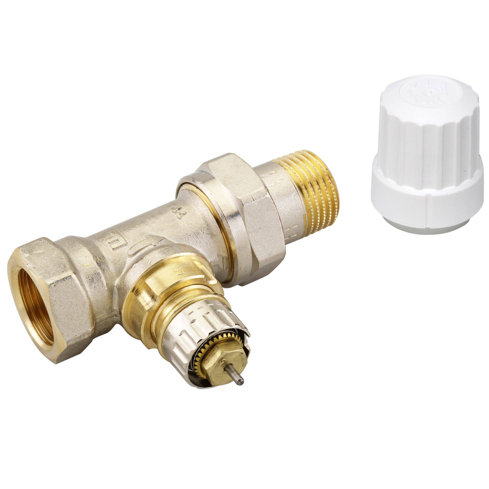 Corps droit réglable thermostatique RA-IN 15 - 1/2-1