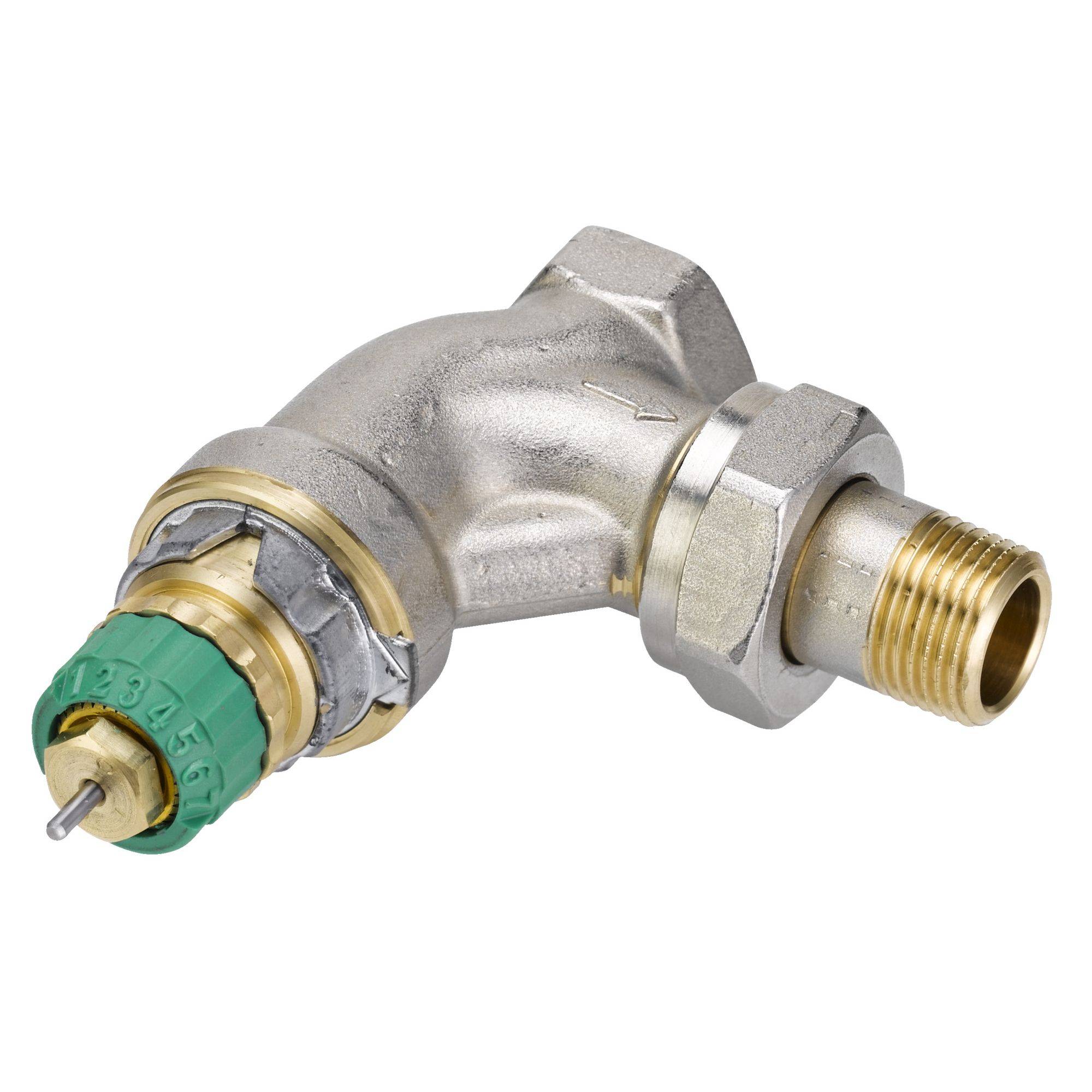 Corps équerre autoéquilbrant thermostatique RA-DV 10 -3/8-2
