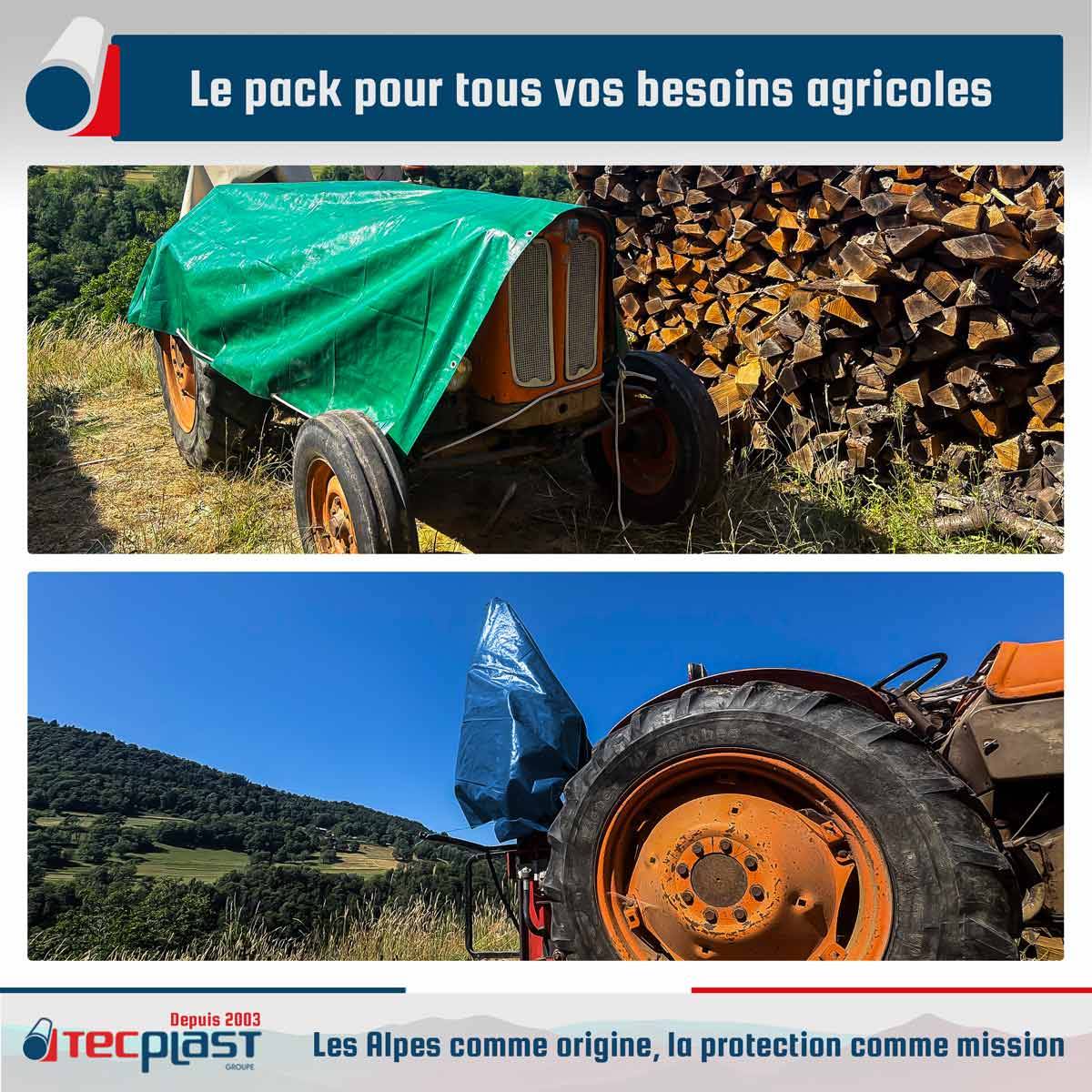 Pack 2 bâches agricoles Tecplast - 3x5m (x1) hq250ag + 4x5m (x1) sr150ag-3