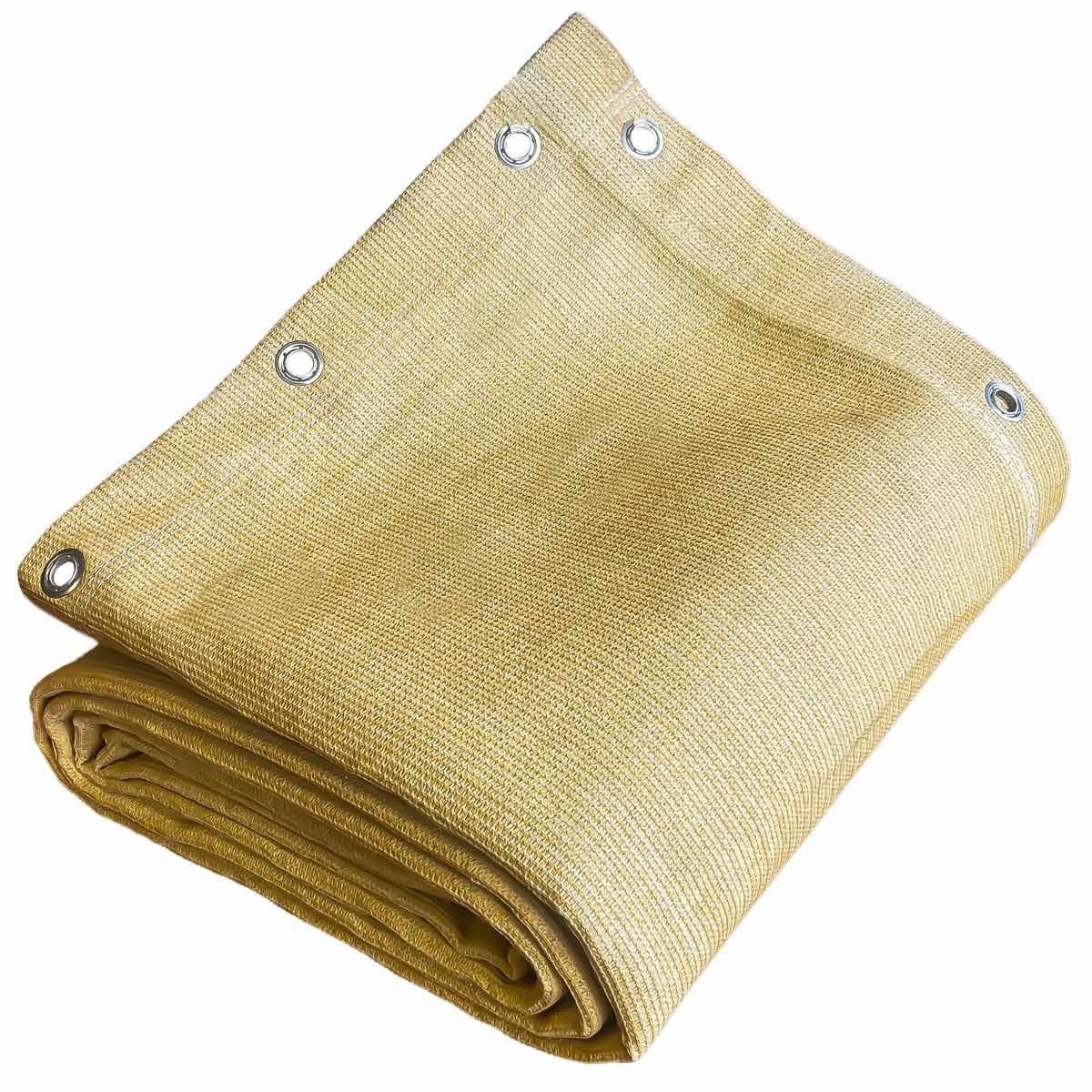 Filet brise vue Tecplast fp320bv 3x4 m - beige sable - garantie 5 ans-0
