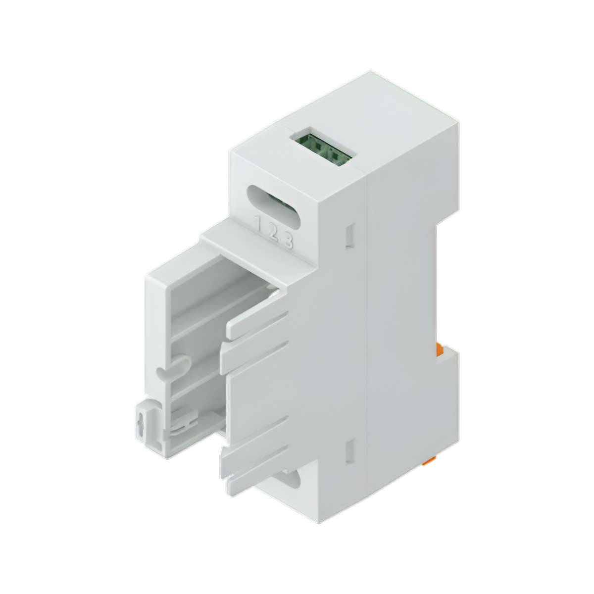 Boîtier Rail DIN V3 Version Power pour Modules Électriques 14A IP20-4