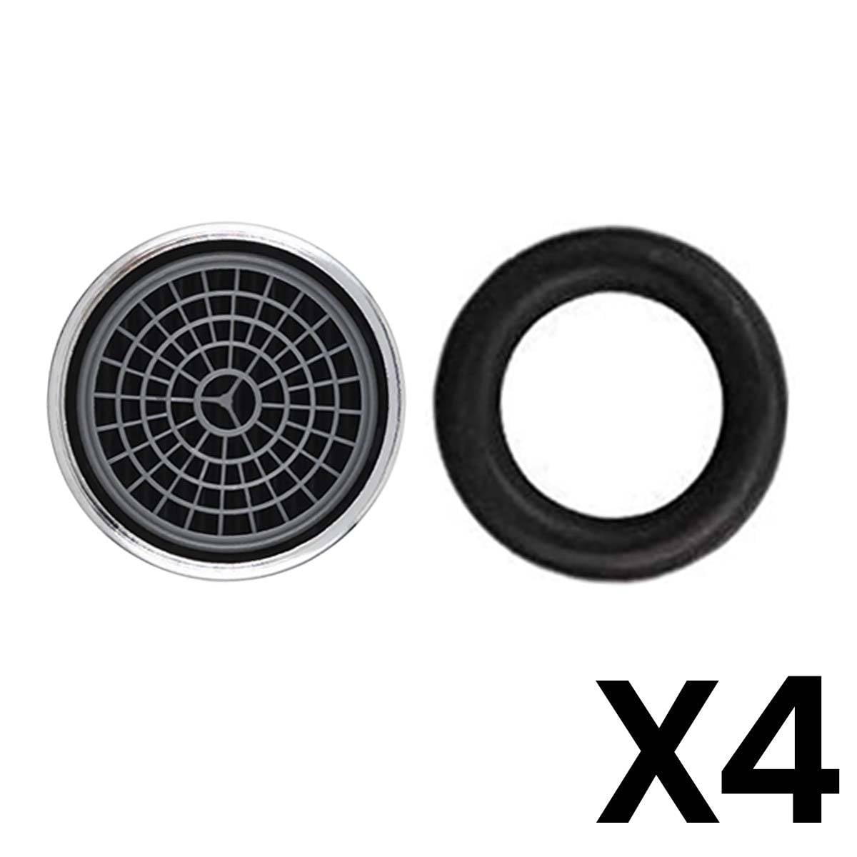Lot de 4 Embouts de Robinet Économie d’Eau Anti Éclaboussures avec Filtre-0