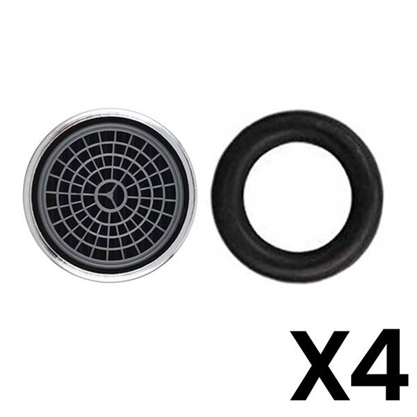 Lot de 4 Embouts de Robinet Économie d’Eau Anti Éclaboussures avec Filtre