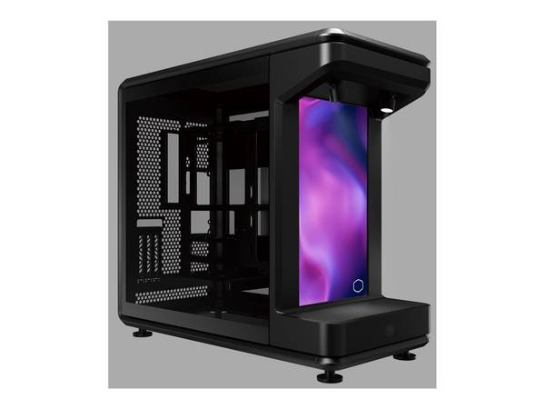 Cooler Master MasterFrame 360 STAGE LCD, Full Tower, PC, Noir, Transparent, ATX, micro ATX, Mini-ITX, SGCC, Verre trempé