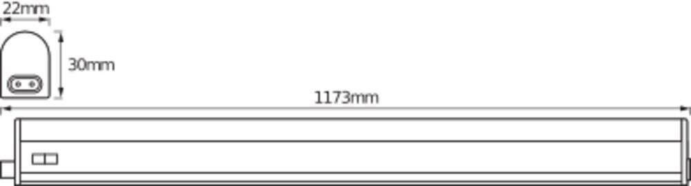 Image du prix pour Éclairage LED pour meuble 14 W 1x LED intégrée LEDVANCE 4058075267046 blanc 1 pc(s)
