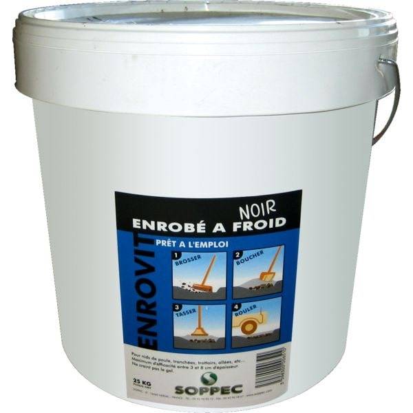 Enrobé à froid Enrovit noir - seau de 25 kg-0
