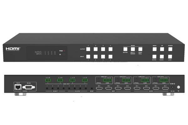 ALTIMIUM - Matrice HDMI 4x4 - 4K@60Hz 4:4:4-18Gbps-Seamless-multiview-0
