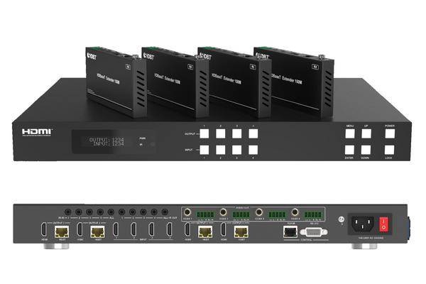 ALTIMIUM - Matrice HDMI HDBaseT 4x4-4K@60Hz-18Gbps (Avec récepteurs)-0