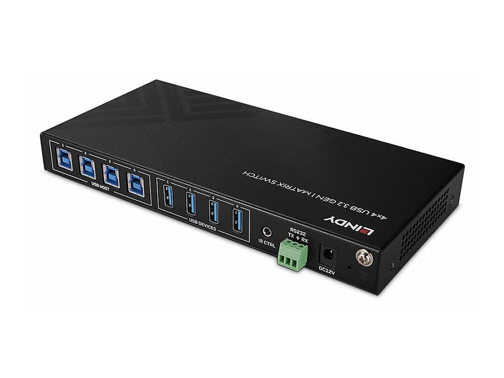 LINDY 4x4 USB 3.2 Gen 1 Matrix Switch-1