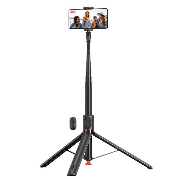 Perche Selfie sans Fil 1.70m pour Smartphone 60 à 95 mm avec Trépied Automatique