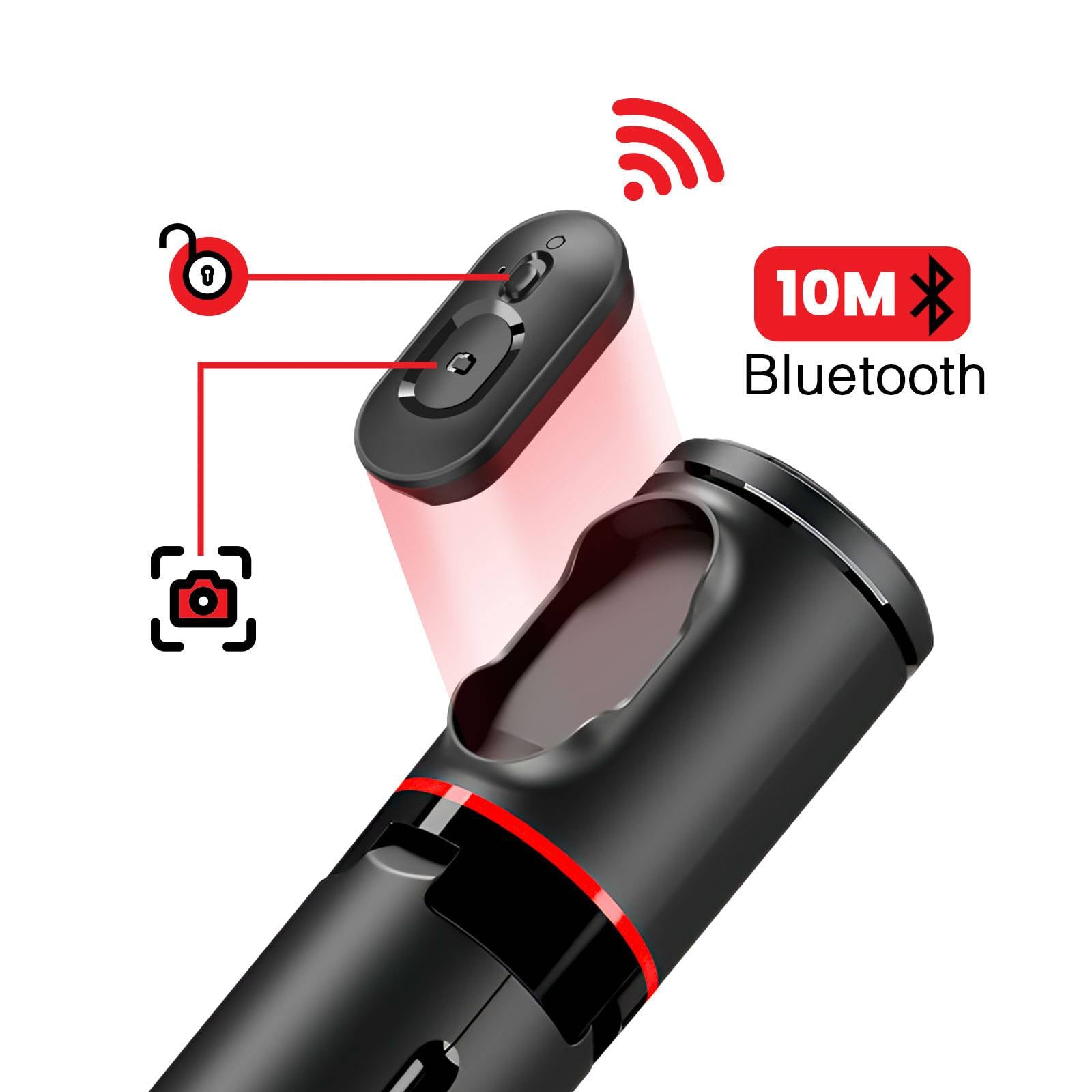 Perche Selfie sans Fil 1.70m pour Smartphone 60 à 95 mm avec Trépied Automatique-3