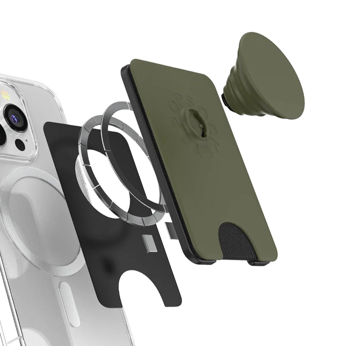 Support PopWallet MagSafe pour Smartphone avec Porte-Cartes Intégré-4