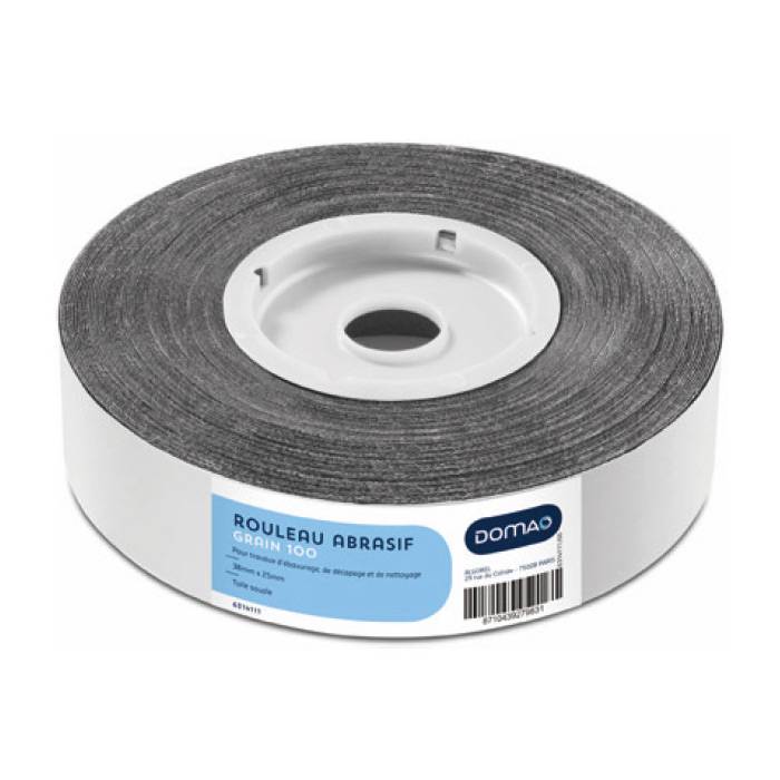 Rouleau d'abrasif grain 100 largeur 38mm longueur 25m-0