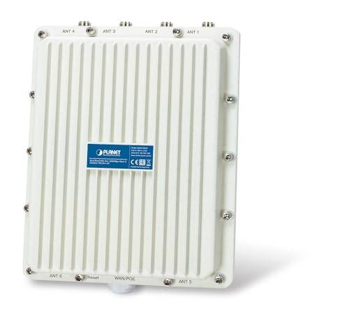 PLANET IP67 Wi-Fi 6 802.11ax, Dual 2400 Mbit/s Aluminium Connexion Ethernet, supportant l'alimentation via ce port (PoE)-1