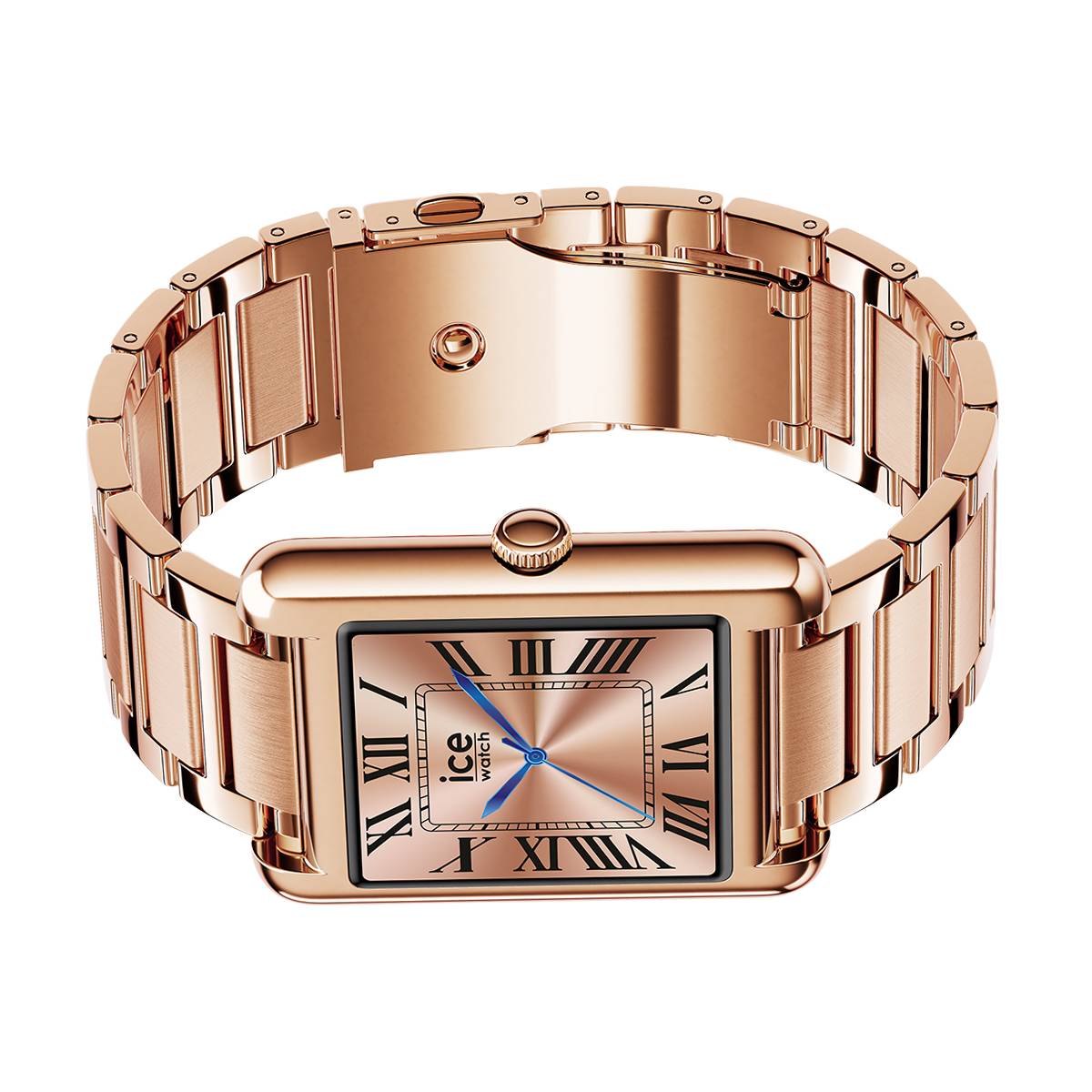 Montre Connectée Rectangulaire Modèle Ice Smart TK 2.0 avec Bracelet Acier Inox-2