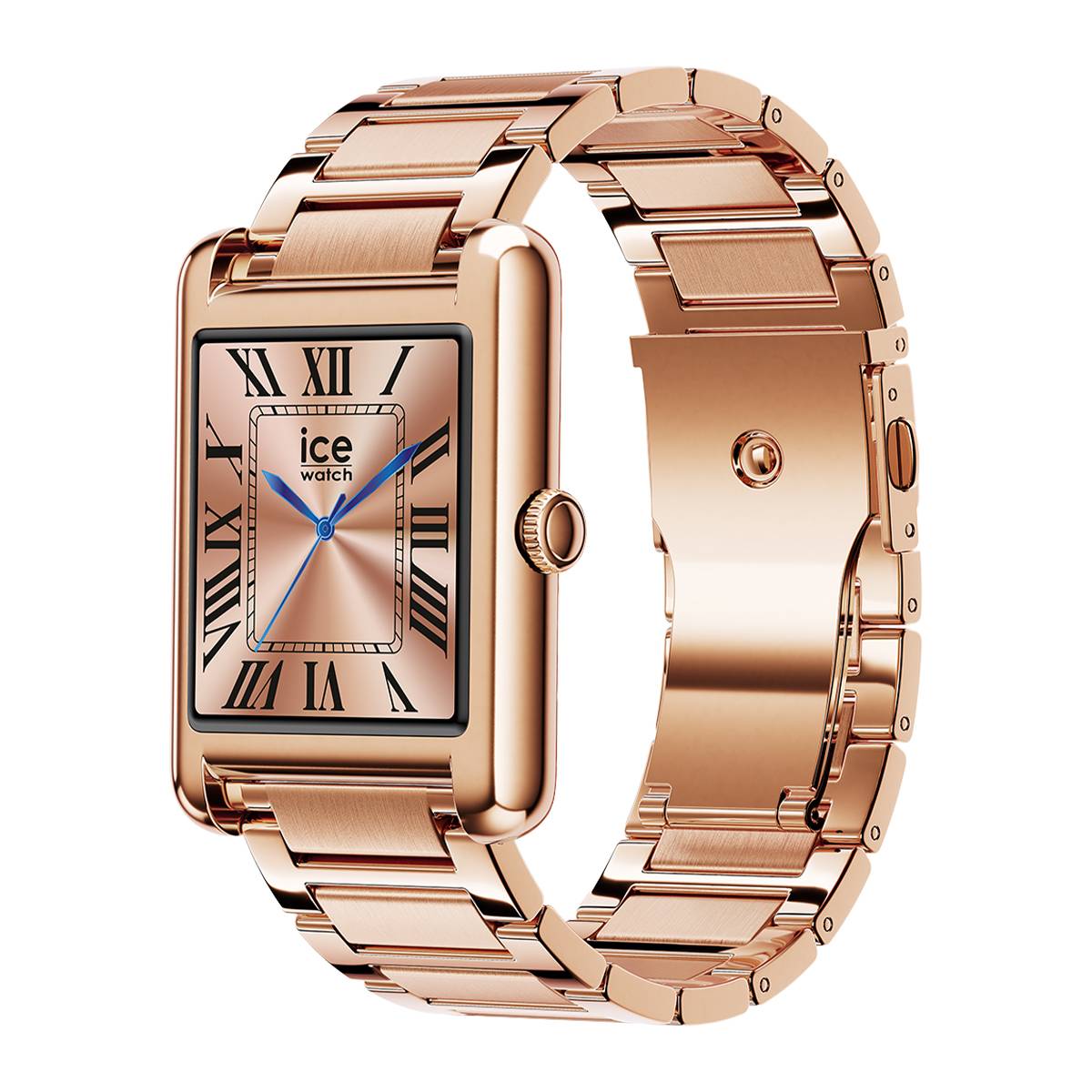 Montre Connectée Rectangulaire Modèle Ice Smart TK 2.0 avec Bracelet Acier Inox-3
