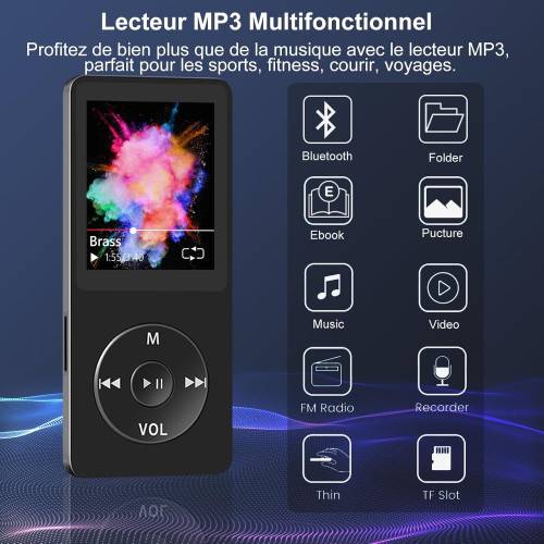 Lecteur audio MP4 ultraslim avec Bluetooth-1